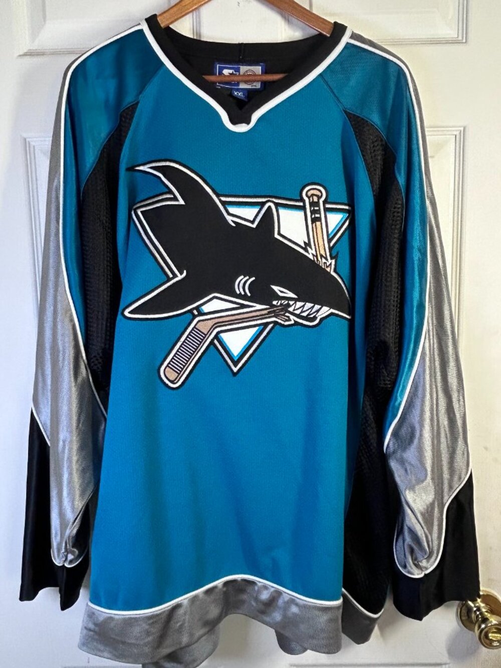 NHL San Jose Sharks Rare Vintage 90's Team Jersey from Starter *CLEAN* - XXL